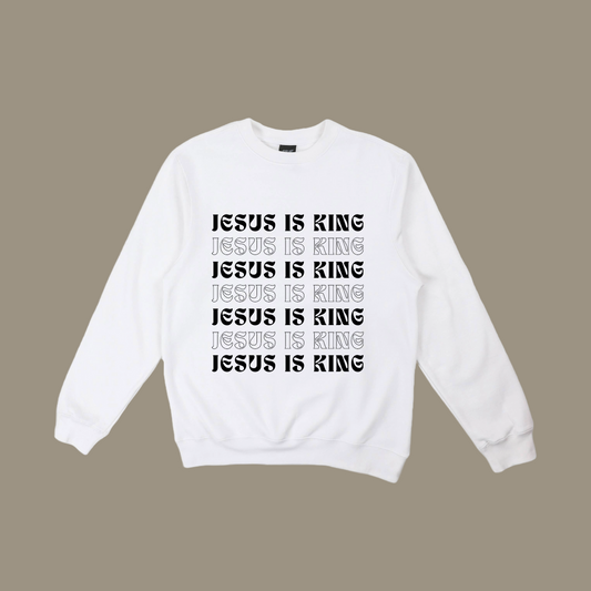 JESUS IS KING UNISEX SWEATSHIRT
